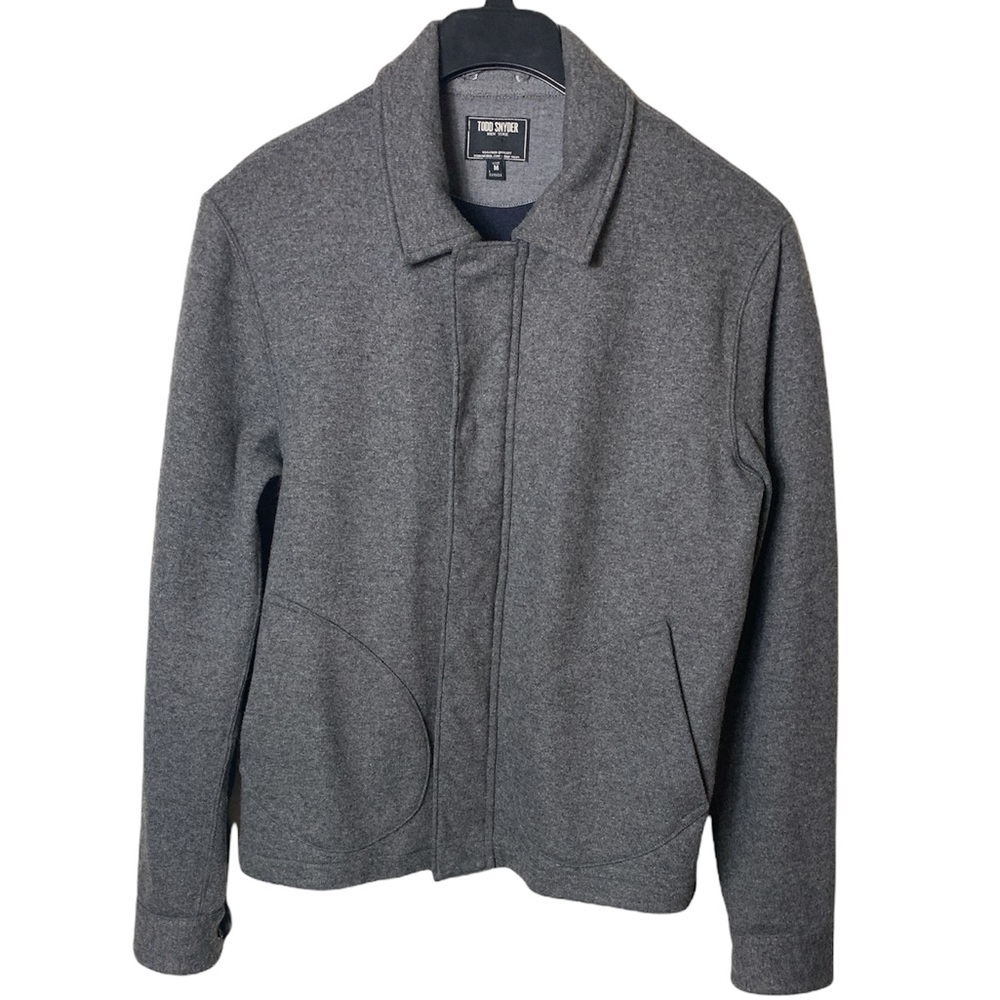Todd Snyder wool blend full zip jacket